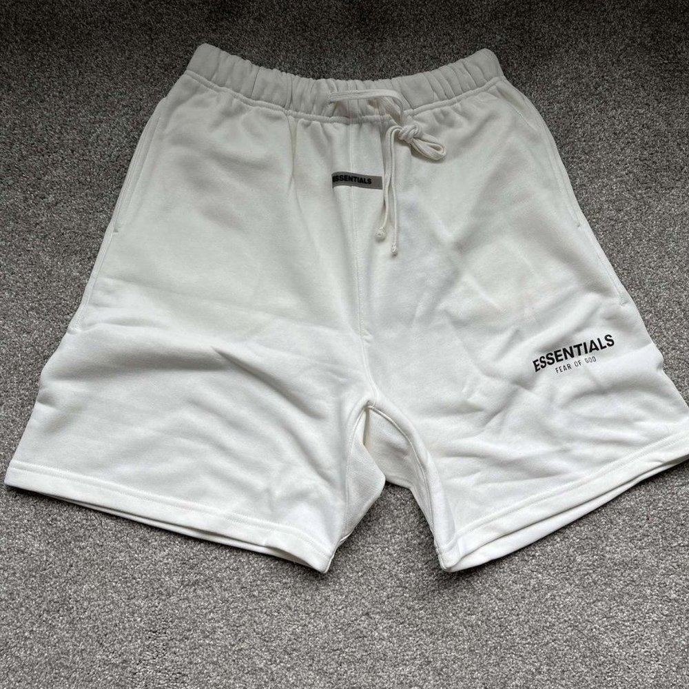 Fear of God Essentials Sweat Shorts White